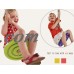 Kids Disc Swing Seat With High Strength Rope Outdoor Playground Red/Yellow  ECLNK   